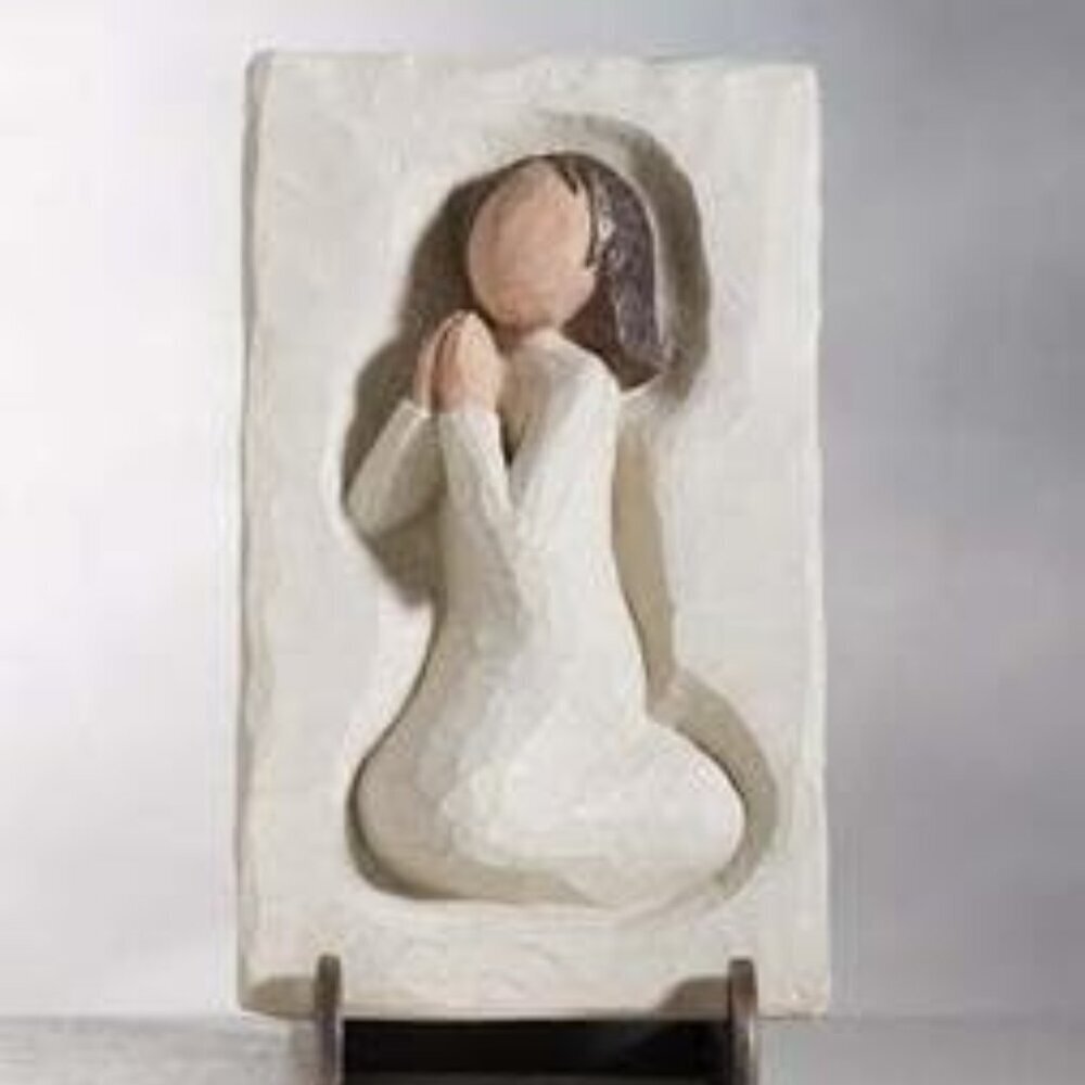 WILLOW TREE Prayer Plaque Susan Lordi Vintage 2001 Comfort Protect Inspire